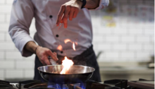 Food cooking using Gas