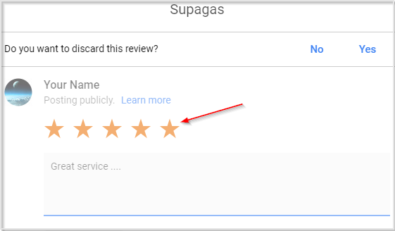 supagas google review 2