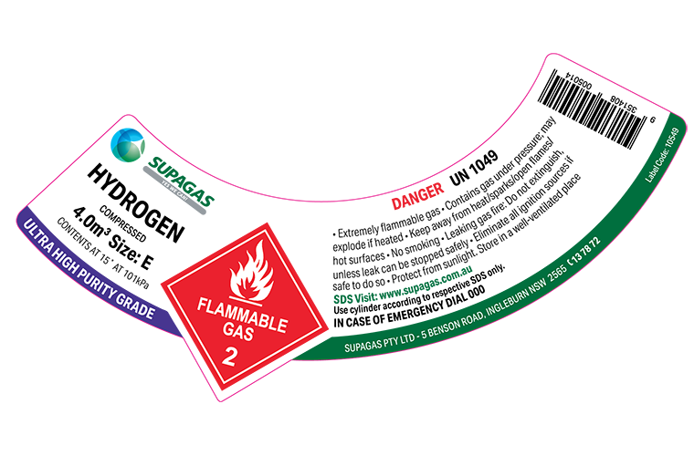 UHP Grade Hydrogen 4.0m3