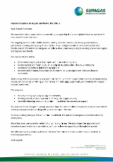 Supagas Important Update on Supply and Market Conditions